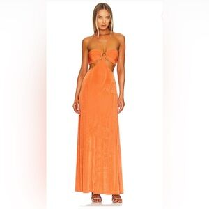 Women's Maxi Dress - Orange